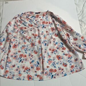 NWOT Lane Bryant water colour floral top